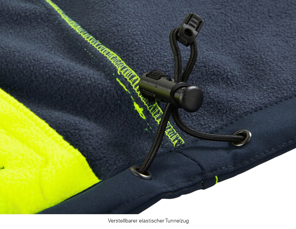 4PROTECT® Warnschutz-Softshelljacke PITTSBURGH leuchtgelb/navy