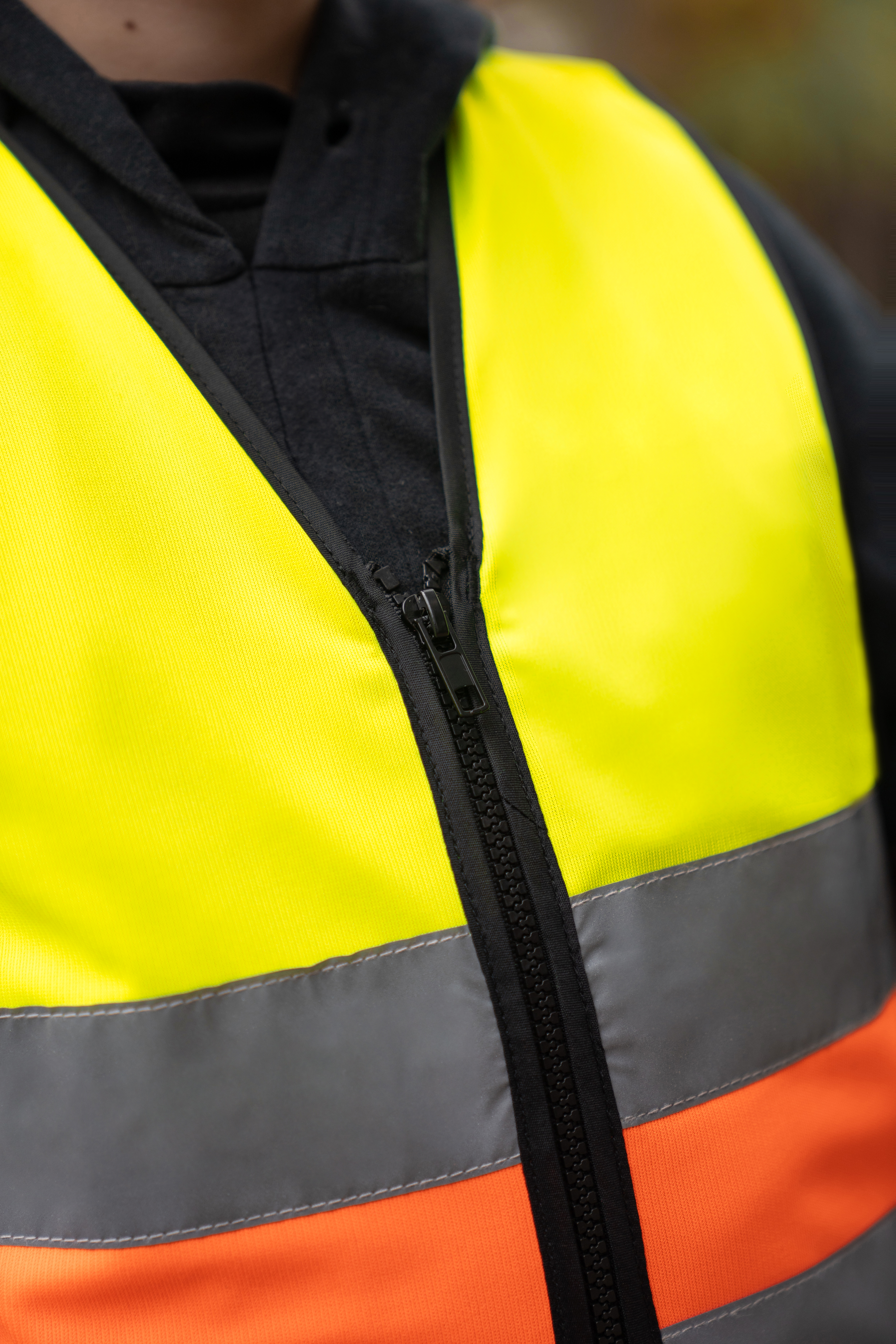 Weste – Kids´ Hi-Vis Safety Vest With Front Zipper Aalborg
