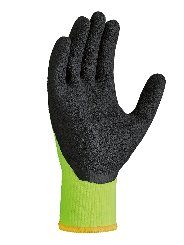 teXXor® Winterhandschuhe POLYACRYL gelb/schwarz