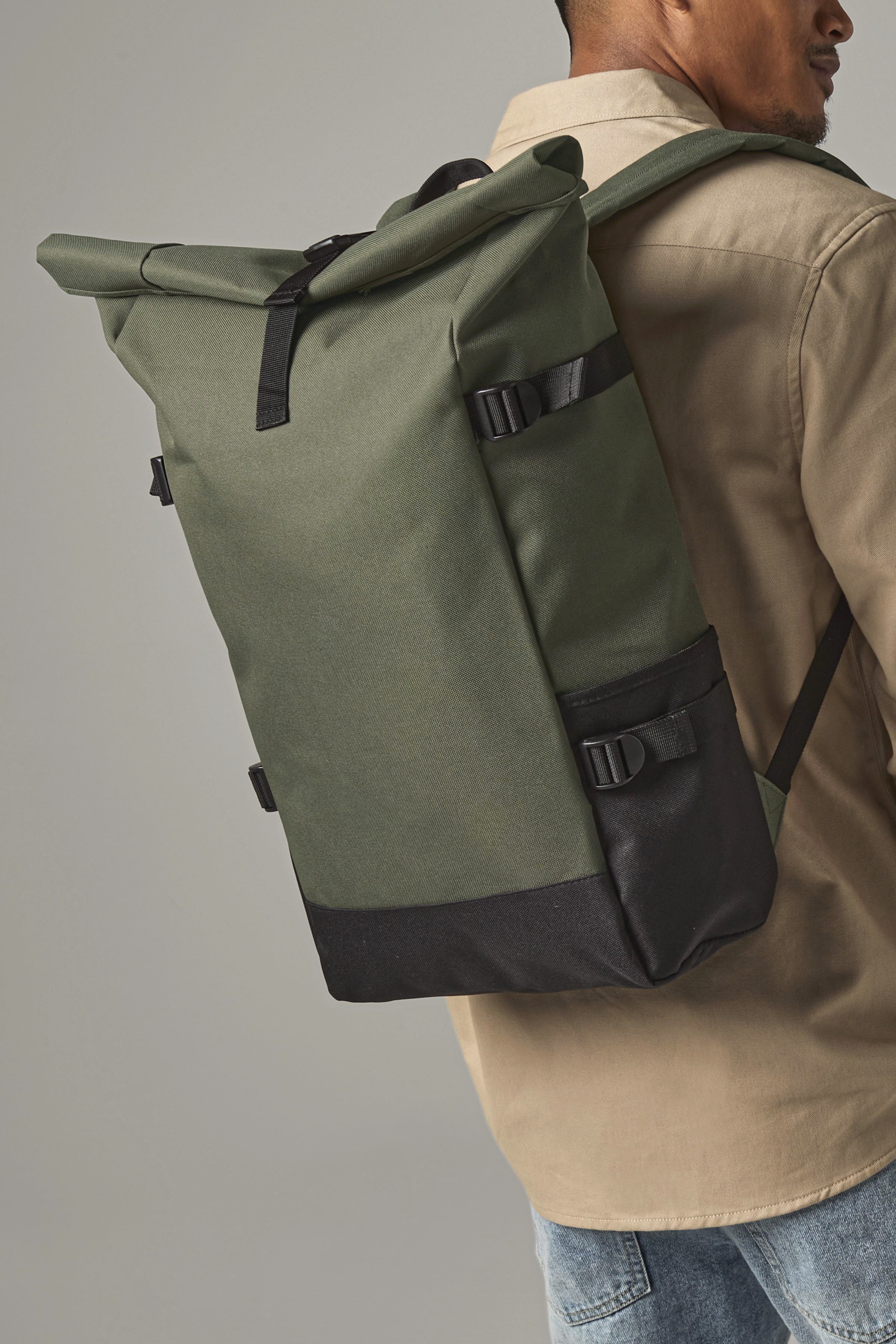 Tasche – Block Roll-Top Backpack