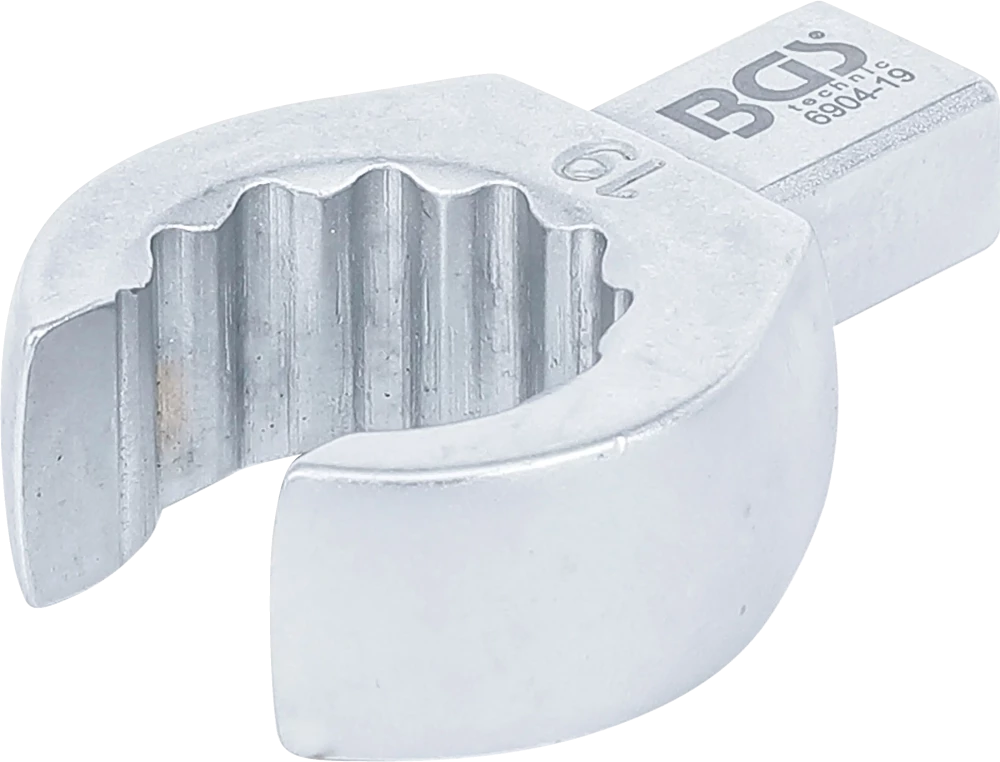 Einsteck-Ringschlüssel, offen, 19 mm, Aufnahme 9 x 12 mm