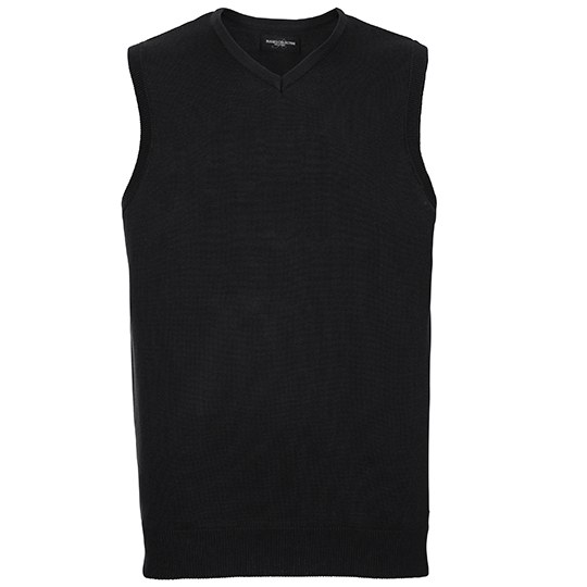 Men's V-Neck Sleeveless Knitted Pullover