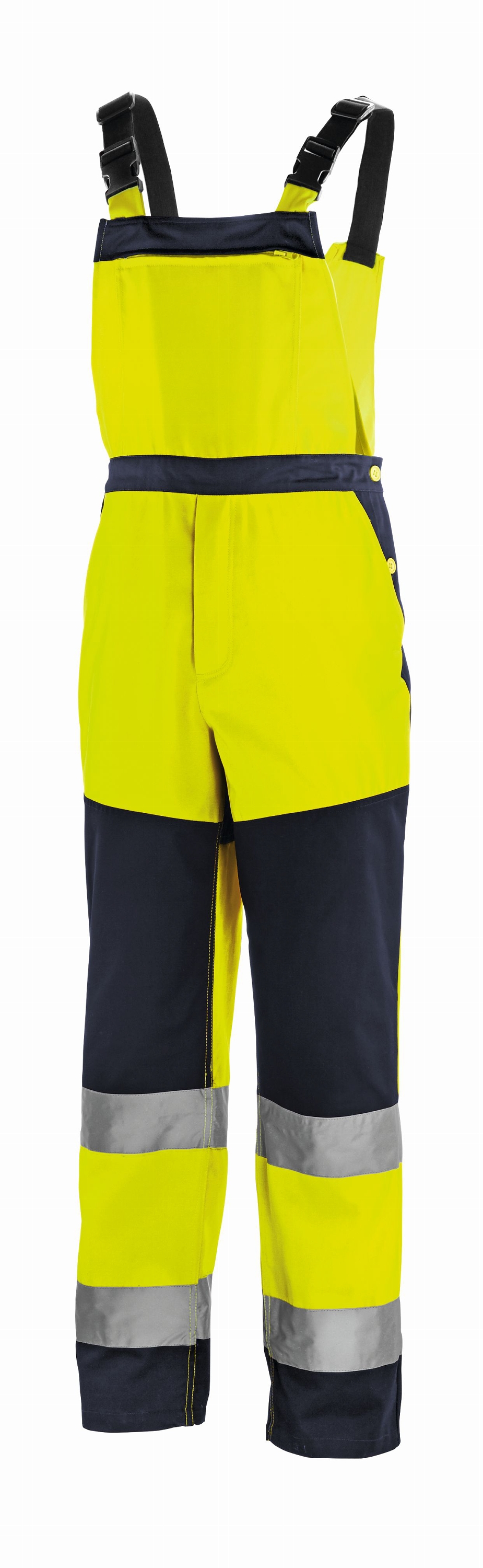 teXXor® Warnschutz-Latzhose BUFFALO leuchtgelb/navy