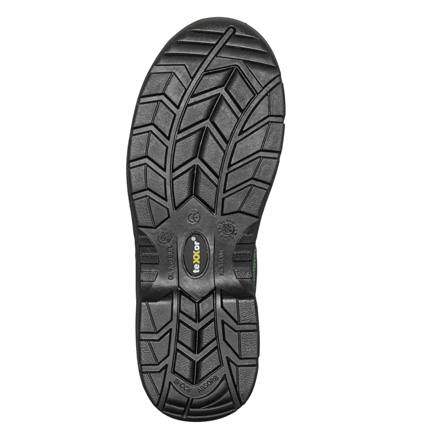 teXXor® S3-Winterschnürstiefel RANGER schwarz/grün