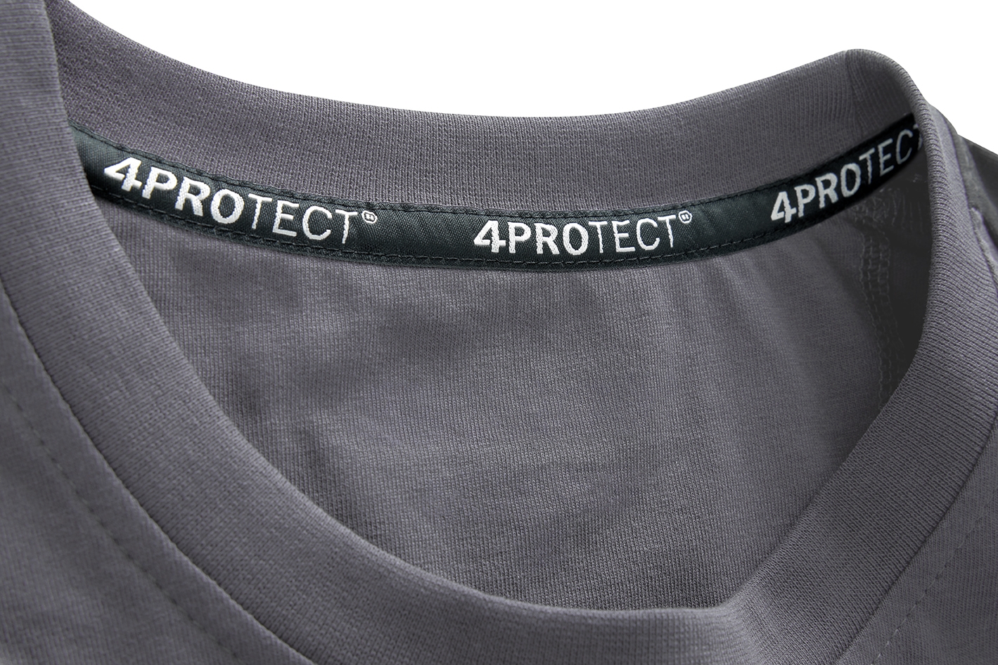 4PROTECT® Brand-T-Shirt grau/schwarz
