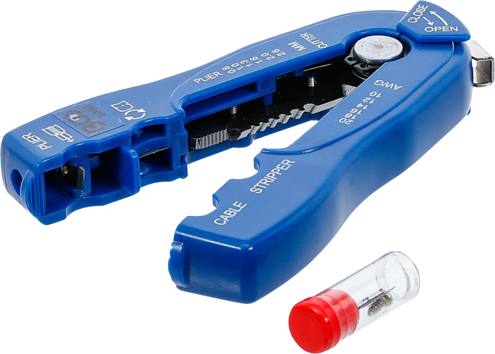Draht-/Kabel-Abisolierer "2-IN-1", 0,8 - 2,6 mm