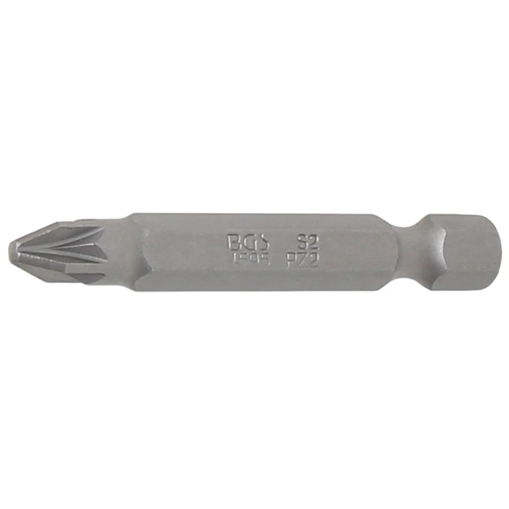 Bit, Länge 50 mm, Antrieb Außensechskant 6,3 mm (1/4"), Kreuzschlitz PZ2