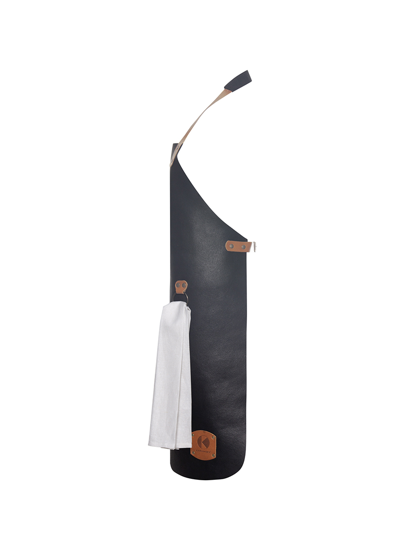 Leder Latzschürze