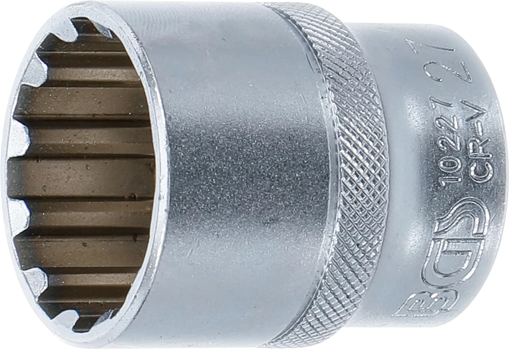 Steckschlüssel-Einsatz Gear Lock, Antrieb Innenvierkant 12,5 mm (1/2"), SW 27 mm
