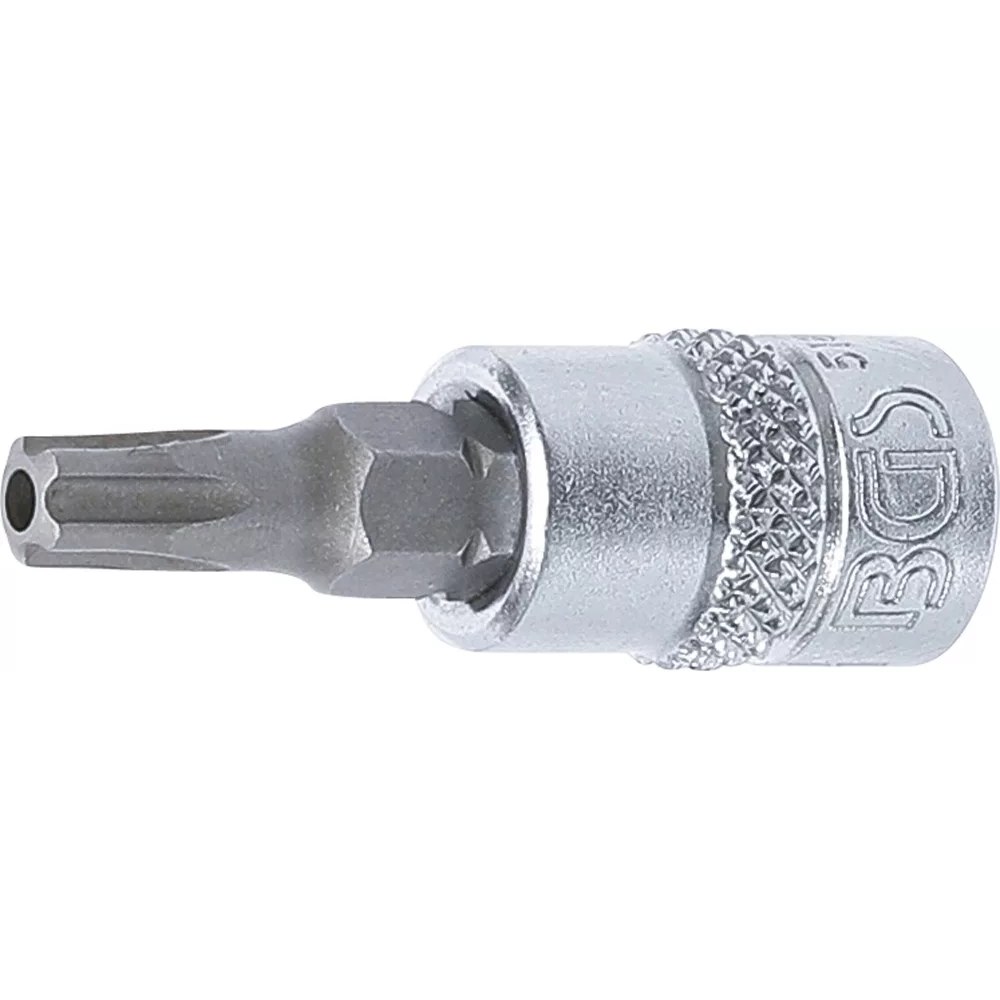Bit-Einsatz, Antrieb Innenvierkant 6,3 mm (1/4"), TS-Profil (für Torx Plus) mit Bohrung TS27