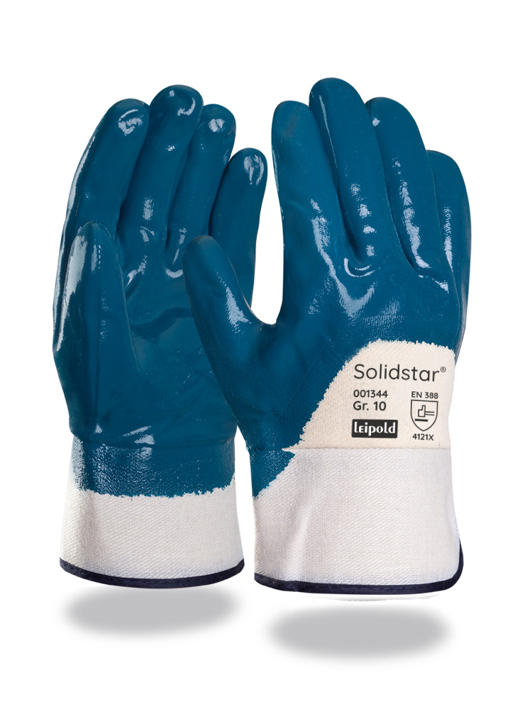 Solidstar® | Baumwoll-Jersey-Handschuh | Nitril-Beschichtung