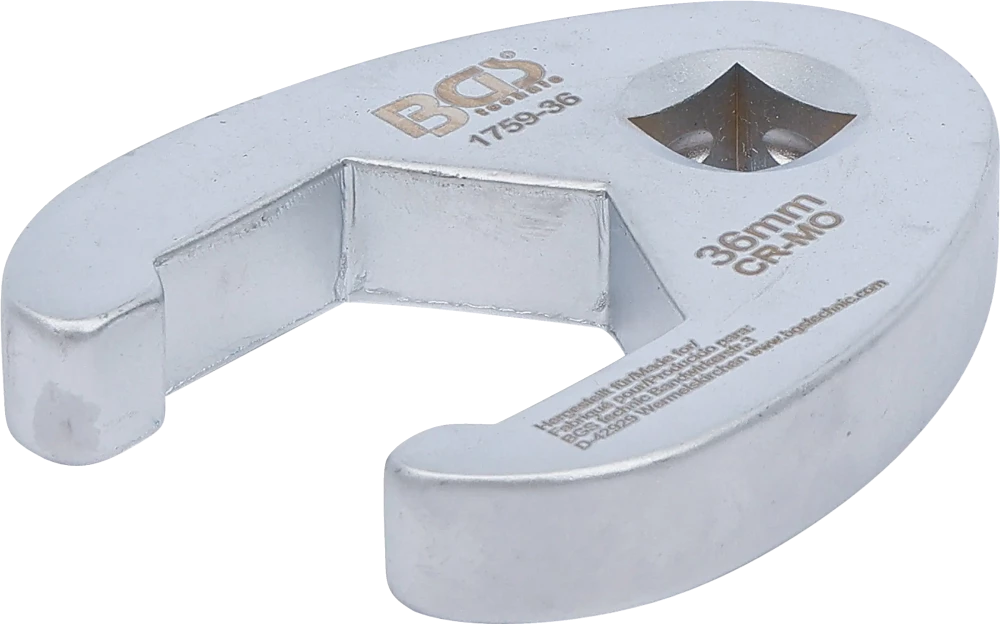 Hahnenfußschlüssel, Antrieb Innenvierkant 12,5 mm (1/2"), SW 36 mm