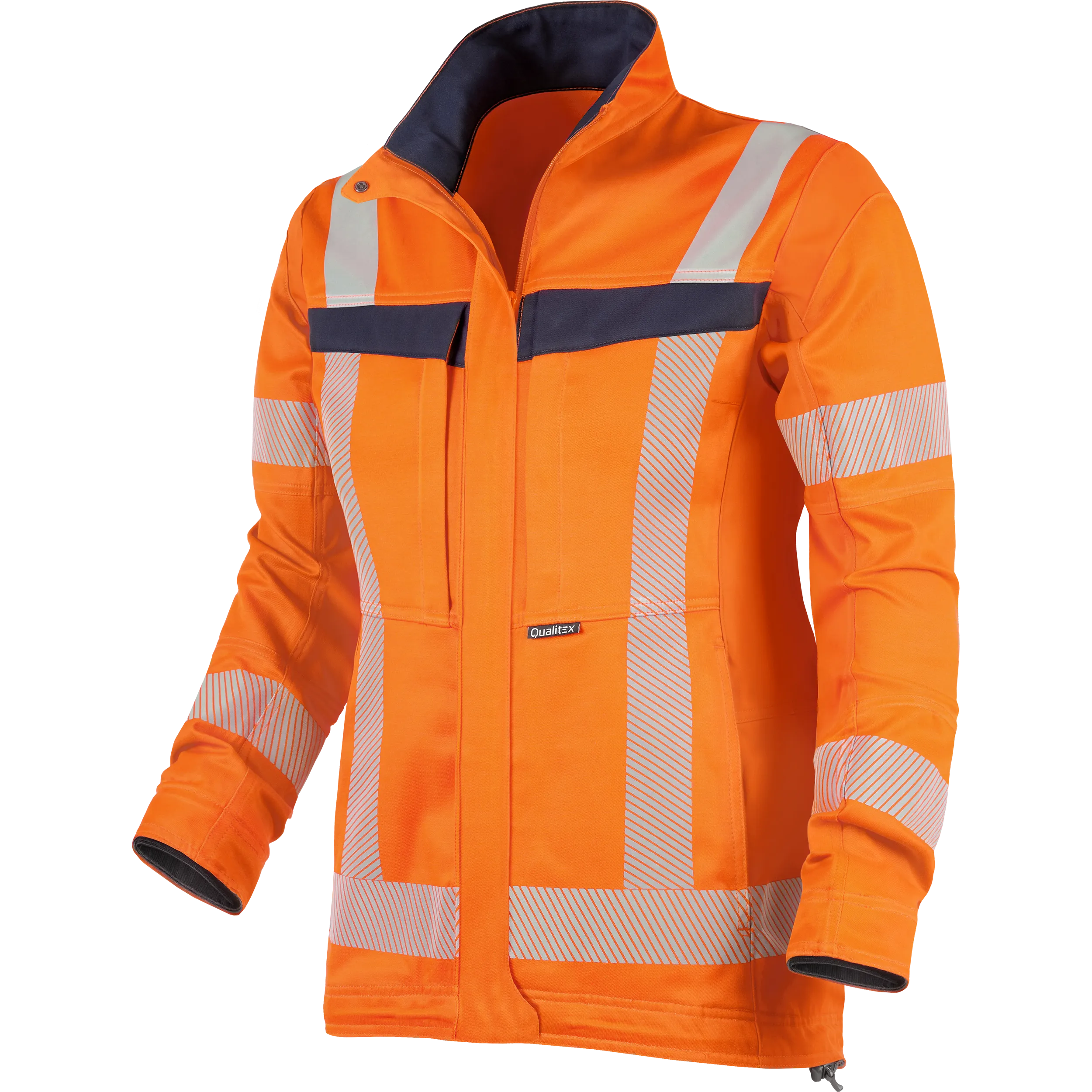Tencel/Sorona Stretch-Arbeitsjacke "Allround-Warnschutz" mit UV-Schutz