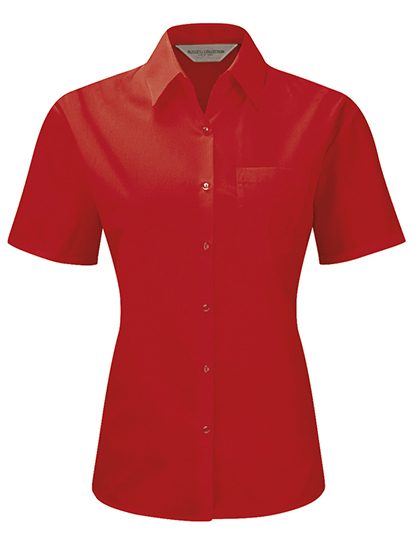 Bluse – Ladies' Short Sleeve Classic Polycotton Poplin Shirt