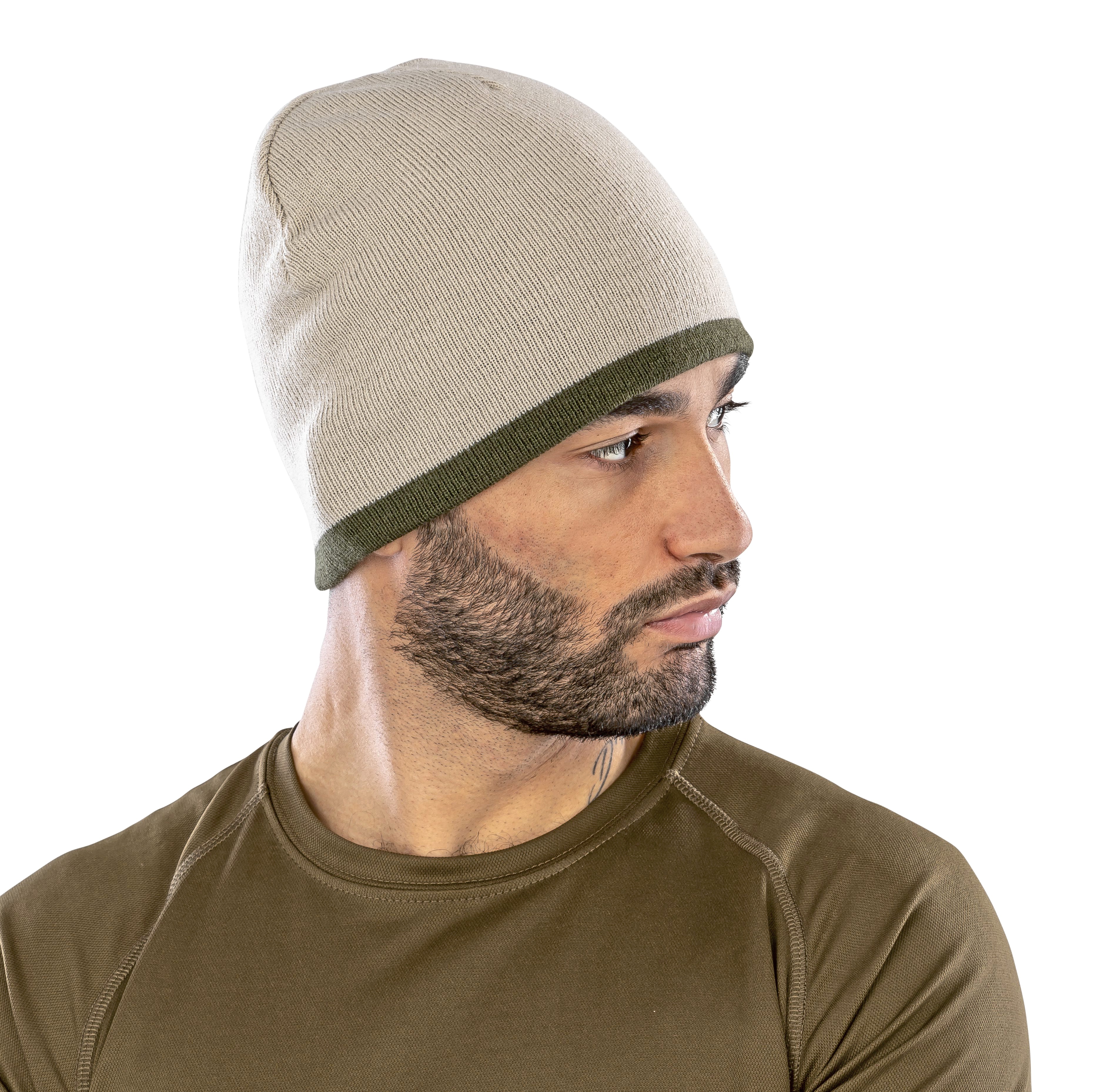 Soft Feel Cuffless Reversible Beanie