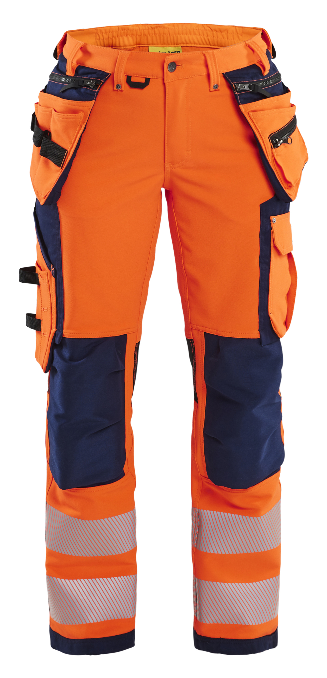 Damen High Vis Arbeitshose 4-Wege-Stretch
