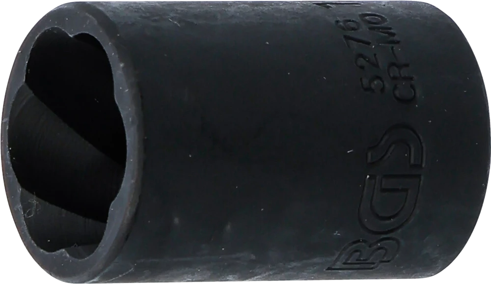 Spiral-Profil-Steckschlüssel-Einsatz / Schraubenausdreher, Antrieb Innenvierkant 10 mm (3/8"), SW 16 mm