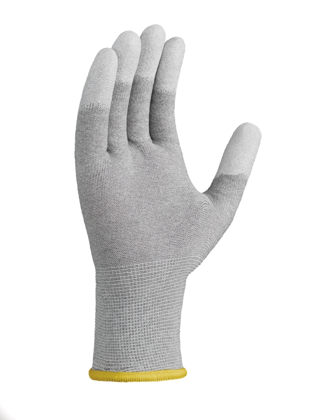 teXXor® Strickhandschuhe ESD 1 grau/ weiß