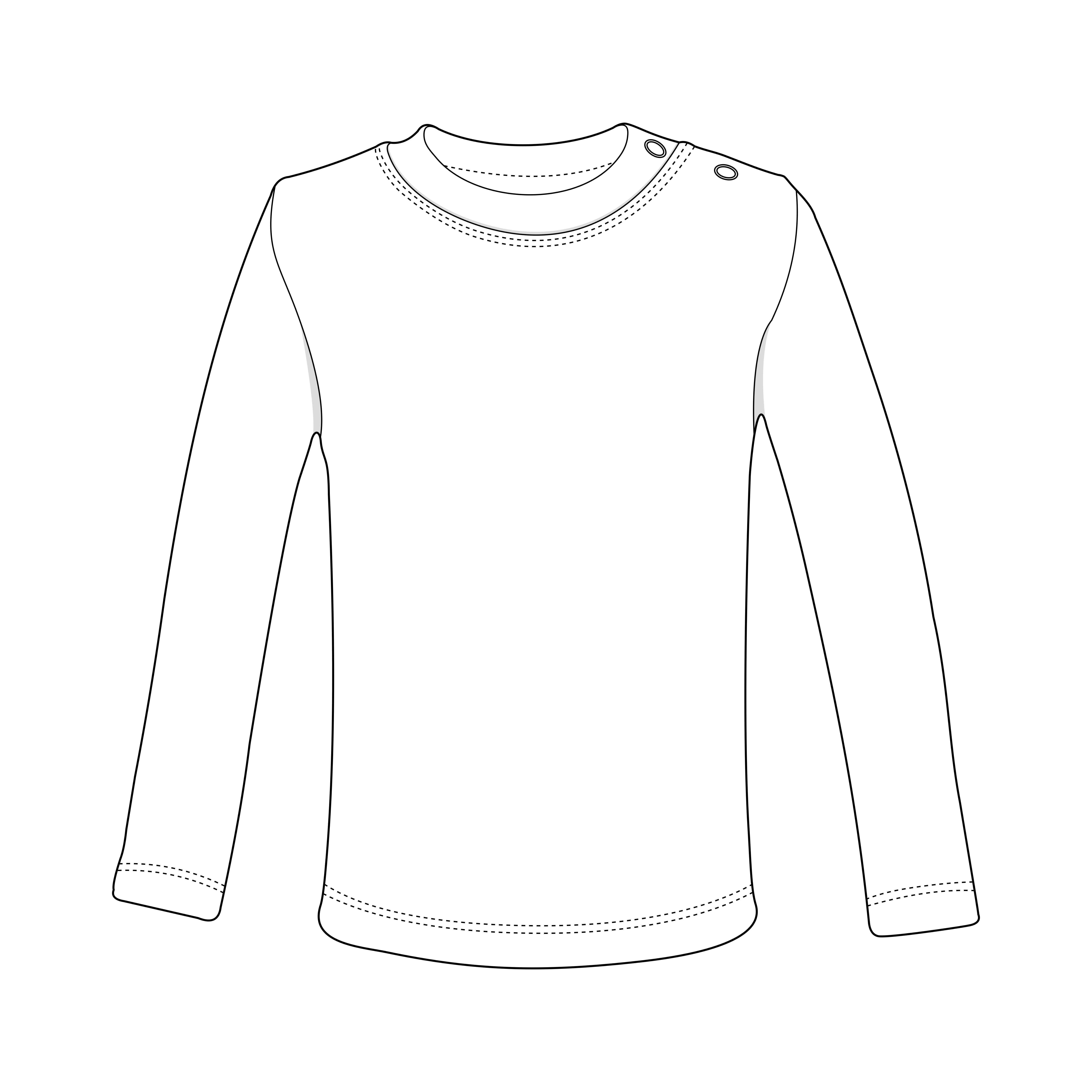 Long Sleeve Baby T-Shirt Polyester