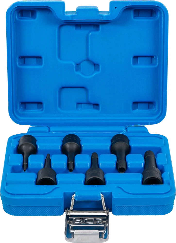 Spiral-Profil-Steckschlüssel-Satz / Schraubenausdreher, Antrieb Innenvierkant 10 mm (3/8"), 2 - 10 mm, 6-tlg.