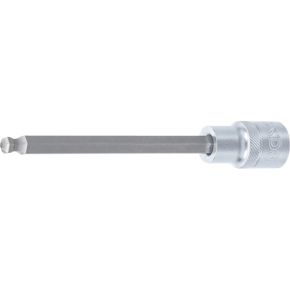 Bit-Einsatz, Länge 140 mm, Antrieb Innenvierkant 12,5 mm (1/2"), Innensechskant mit Kugelkopf 7 mm