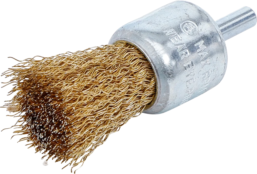 Pinsel-Drahtbürste, vermessingt, Ø 25 mm