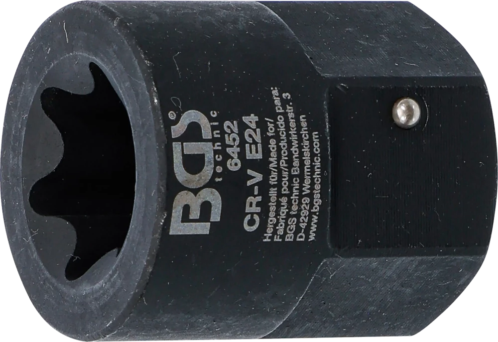Bremssattel-Einsatz, E-Profil (für Torx), für MAN TGA, Antrieb Außensechskant 30 mm, SW E24