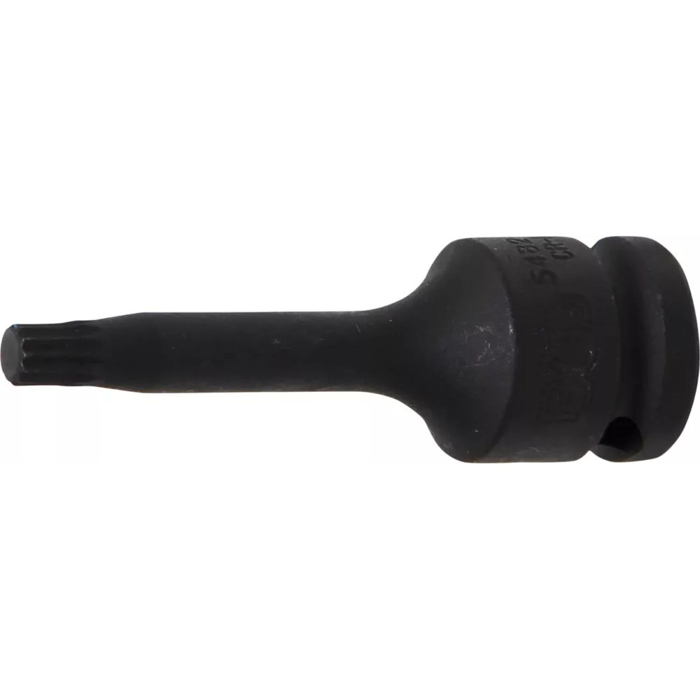 Kraft-Bit-Einsatz, Länge 75 mm, Antrieb Innenvierkant 12,5 mm (1/2"), Innenvielzahn (für XZN) M8