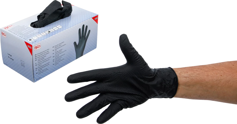 Einweghandschuh-Box, Nitril, mit extra Griffigkeit, Gr. XL, 100 St.