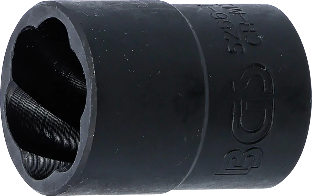 Spiral-Profil-Steckschlüssel-Einsatz / Schraubenausdreher, Antrieb Innenvierkant 12,5 mm (1/2"), SW 19 mm