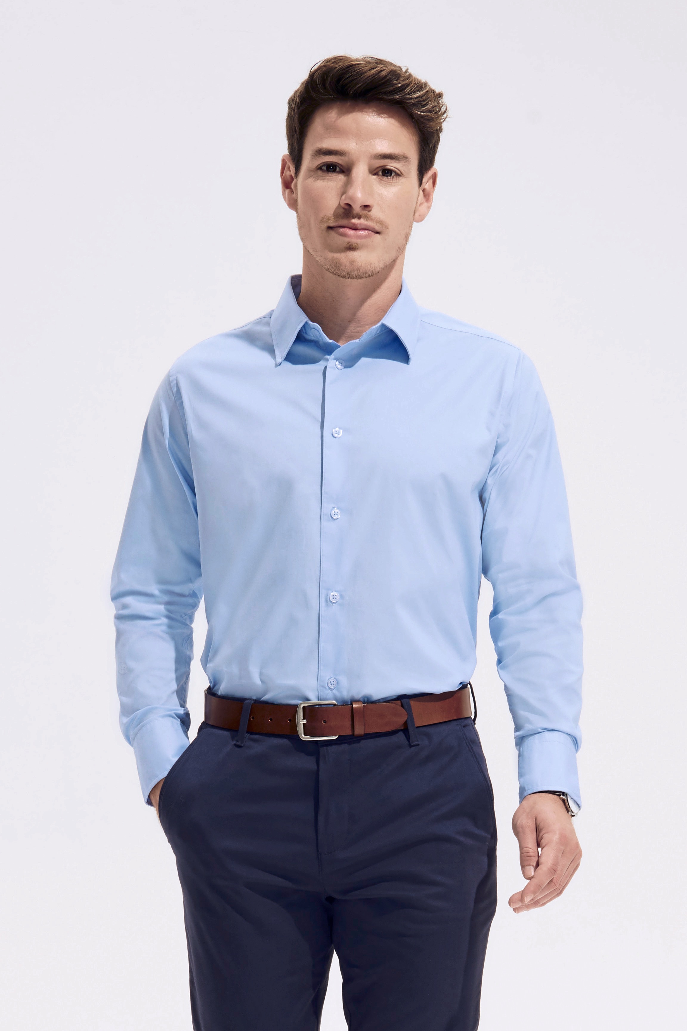 Hemd – Men´s Stretch-Shirt Brighton Long Sleeve