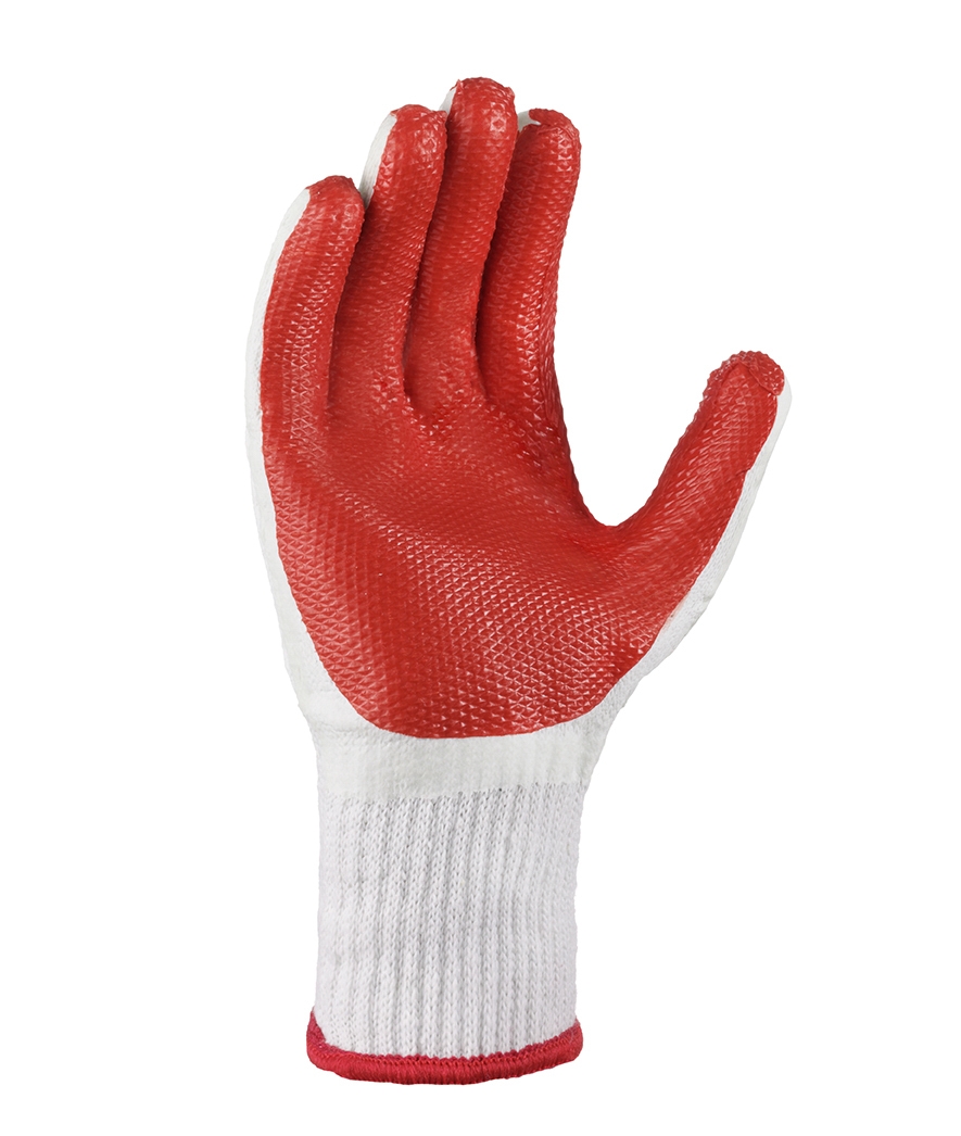 teXXor® Universalhandschuhe LATEXBESCHICHTET natur/rot