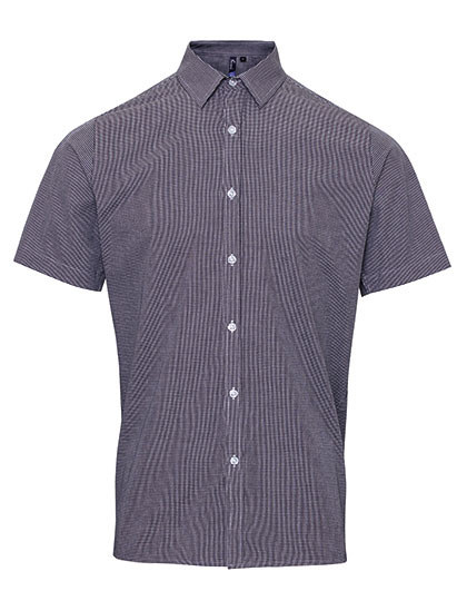 Hemd – Men´s Microcheck (Gingham) Short Sleeve Cotton Shirt