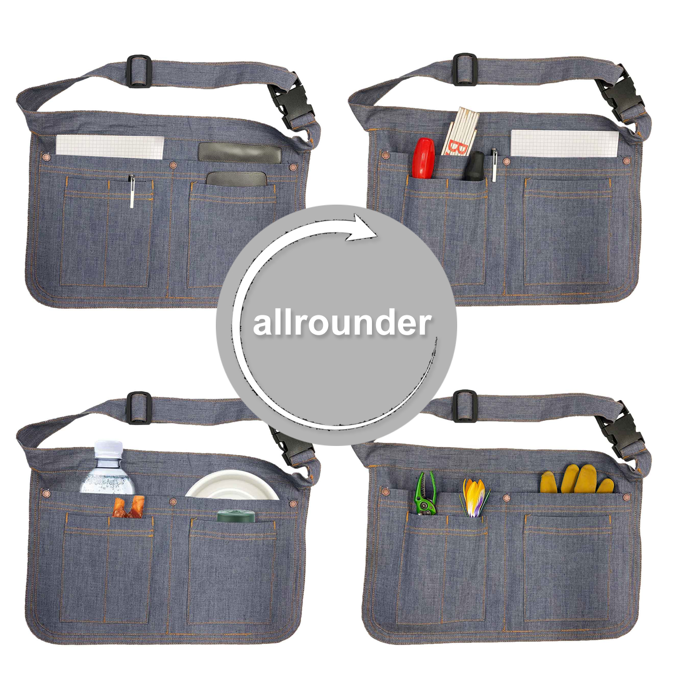 Hüfttasche B 40 x L 30 cm, navy