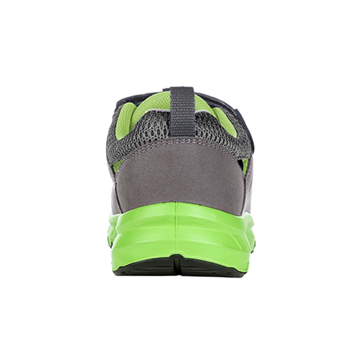 RUNNEX® S1PS-ESD-Sicherheitsklettsandalen FlexStar grau/grün