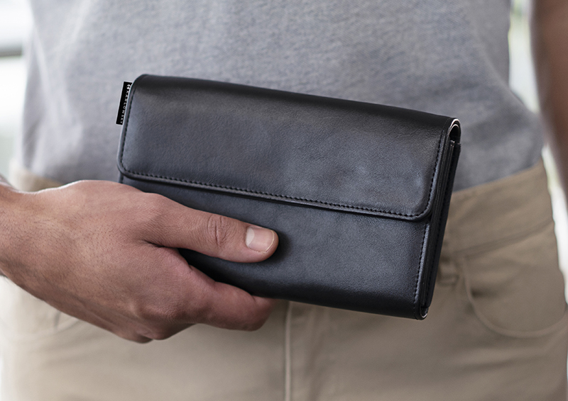Kellnerbörse (Geldbörse) mit Druckknopf