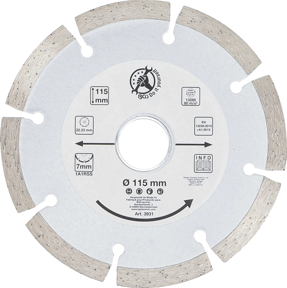Segment-Trennscheibe, Ø 115 mm