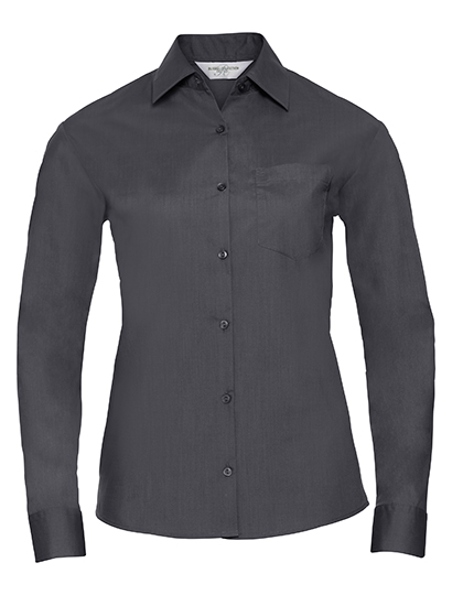 Bluse – Ladies' Long Sleeve Classic Polycotton Poplin Shirt