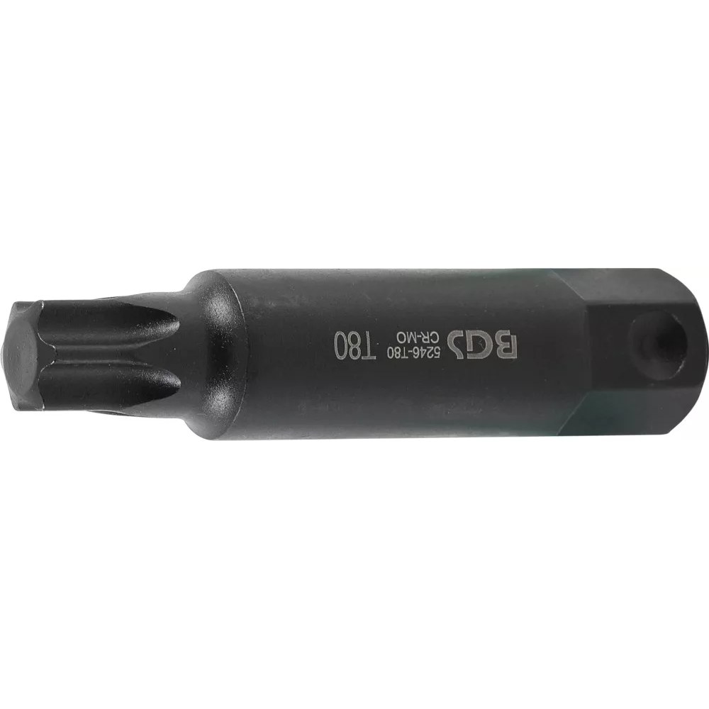 Bit, Länge 100 mm, Antrieb Außensechskant 22 mm, T-Profil (für Torx) T80