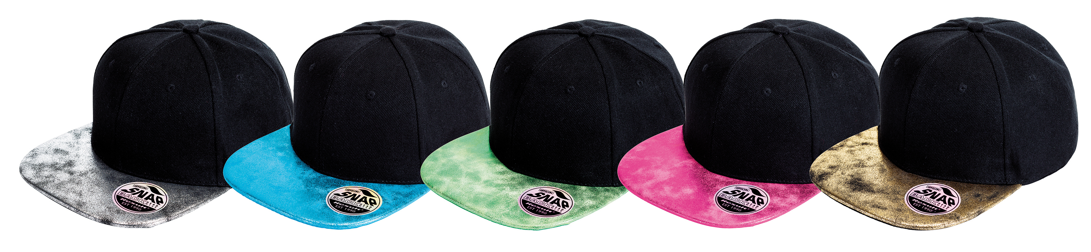 Bronx Flat Glitter Peak Snapback Cap