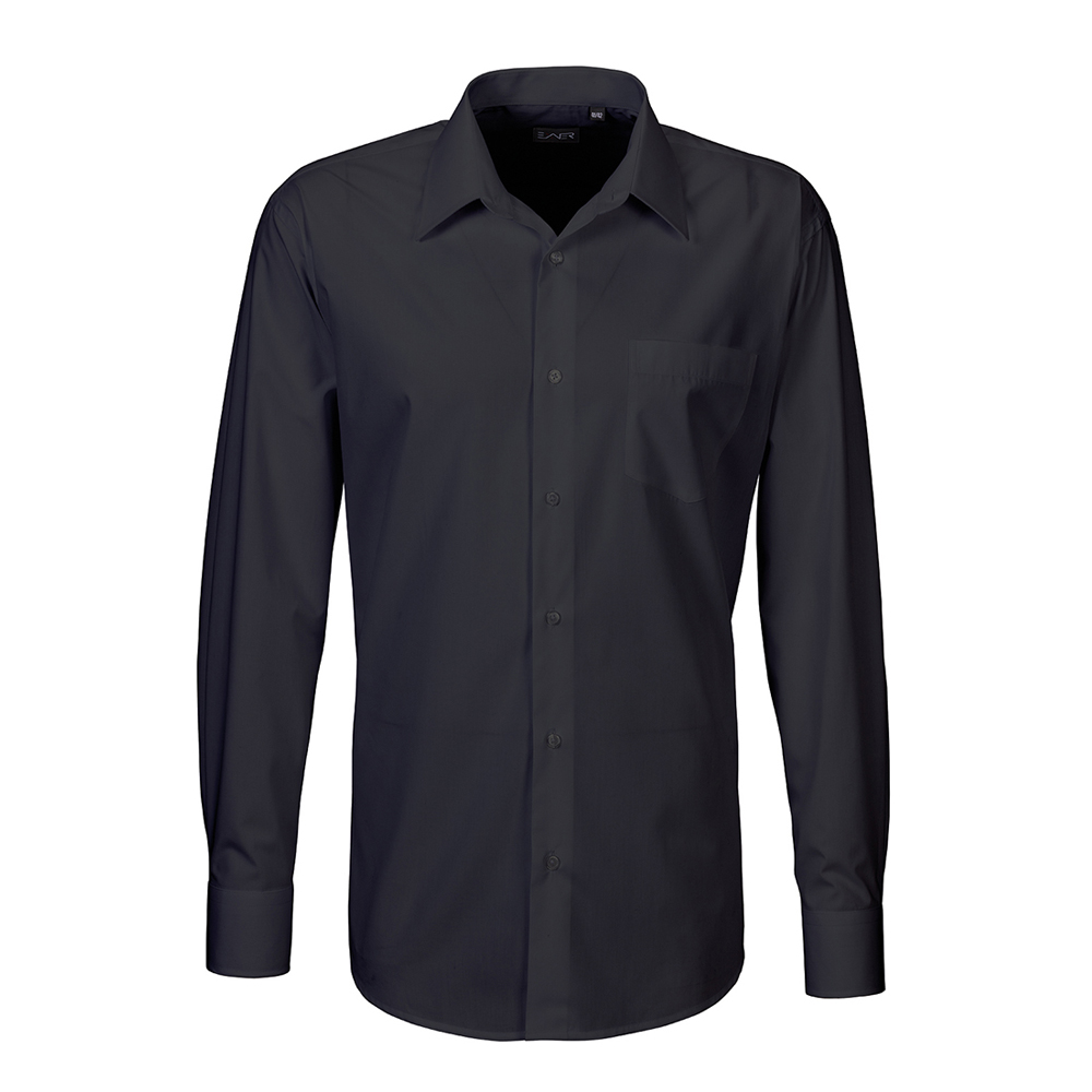 Herren Hemd langarm, schwarz