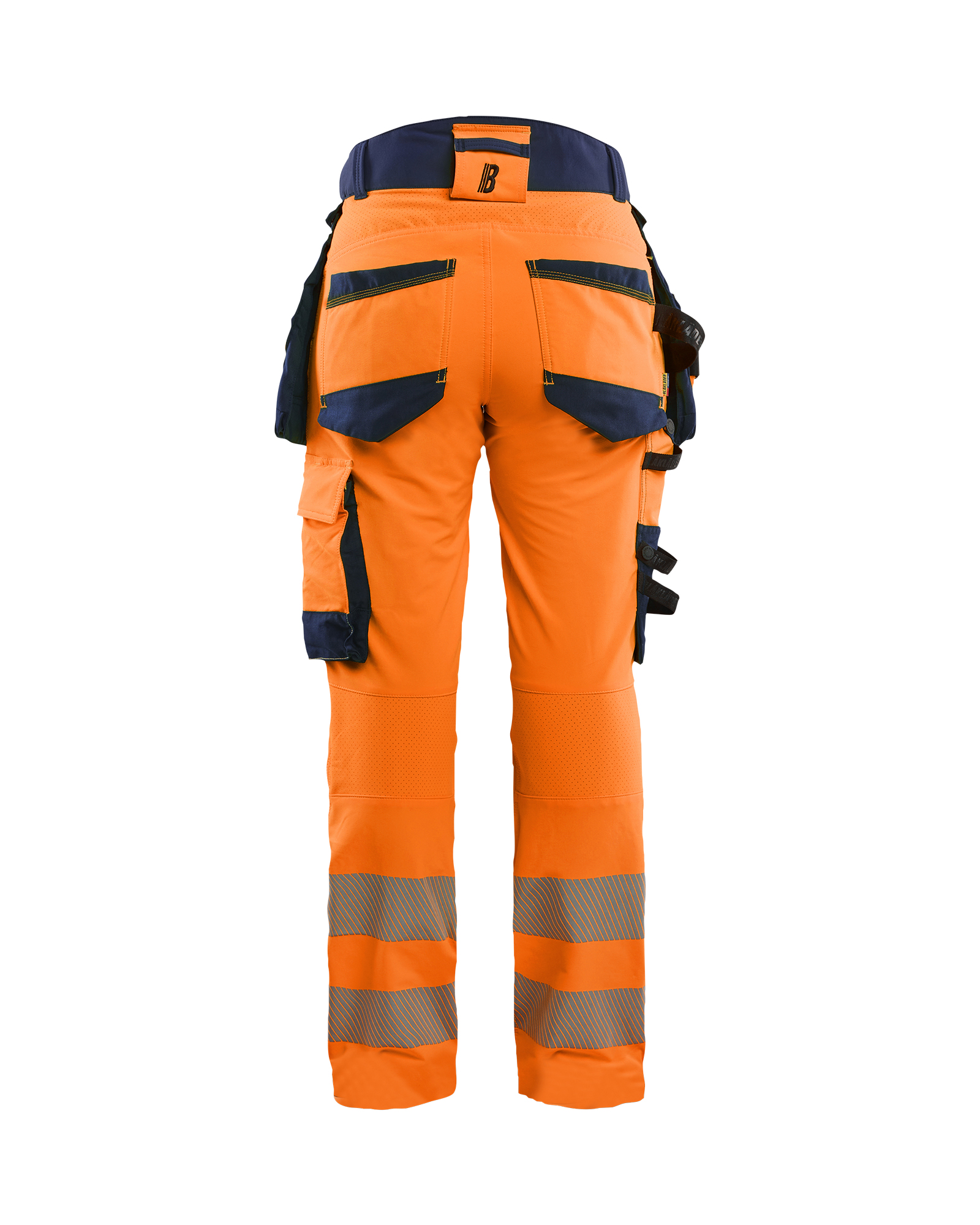 Damen High Vis Arbeitshose 4-Wege-Stretch