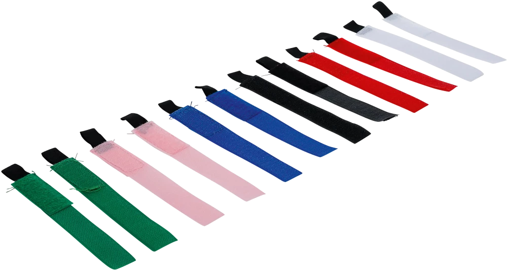 Klettband-Sortiment, 20 x 190 mm, 12-tlg.
