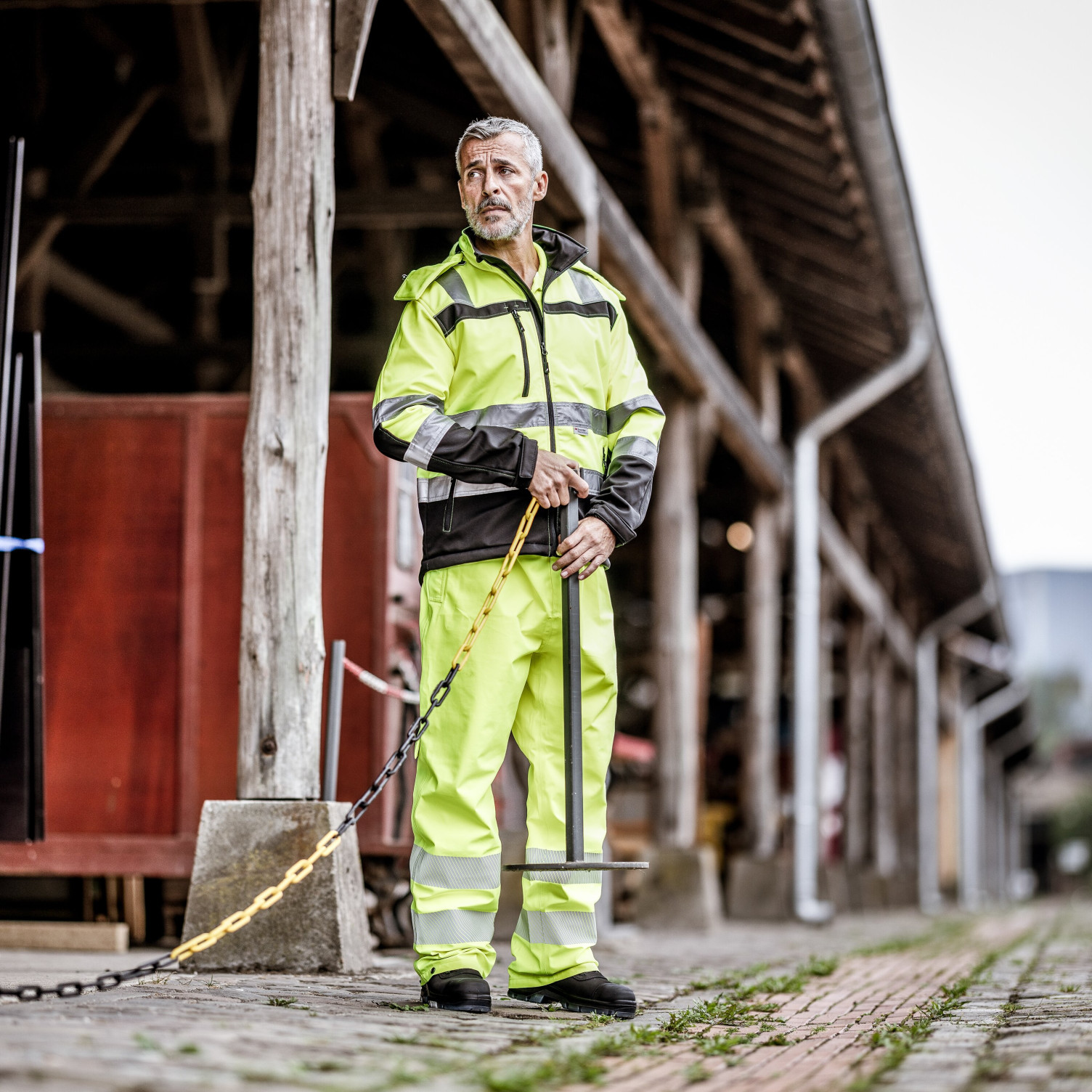 Warnschutz-Regenhose MOTION TEX VIZ PLUS lange Warn-Regenhose