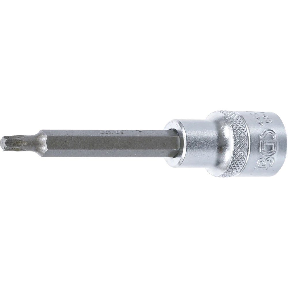 Bit-Einsatz, Länge 100 mm, Antrieb Innenvierkant 12,5 mm (1/2"), T-Profil (für Torx) T27