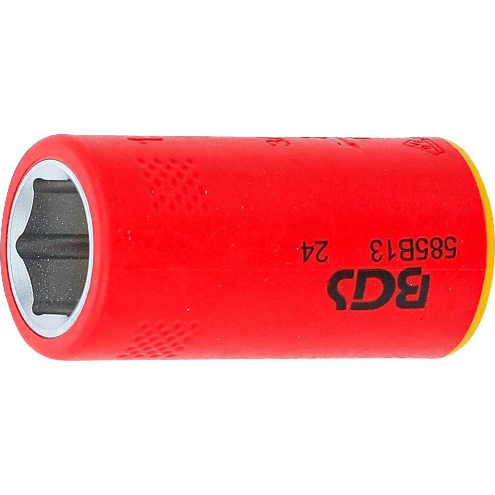 VDE-Steckschlüssel-Einsatz Sechskant, Antrieb Innenvierkant 10 mm (3/8"), SW 13 mm
