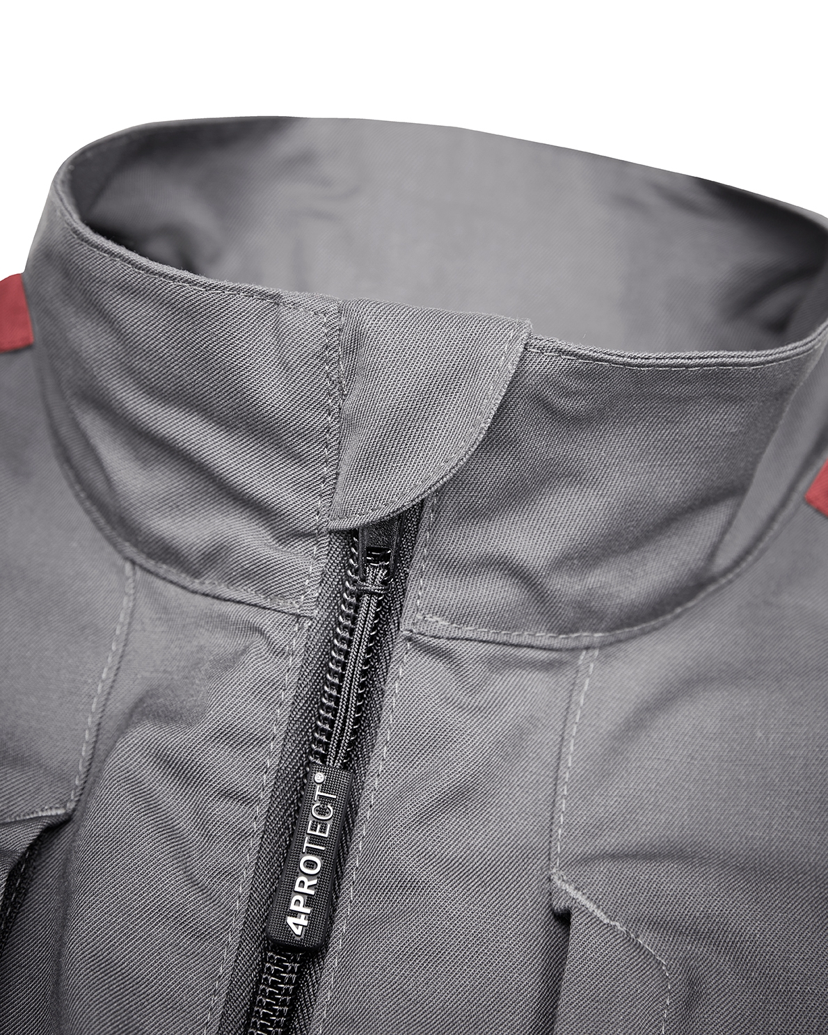 4PROTECT® Workwear Weste grau/rot