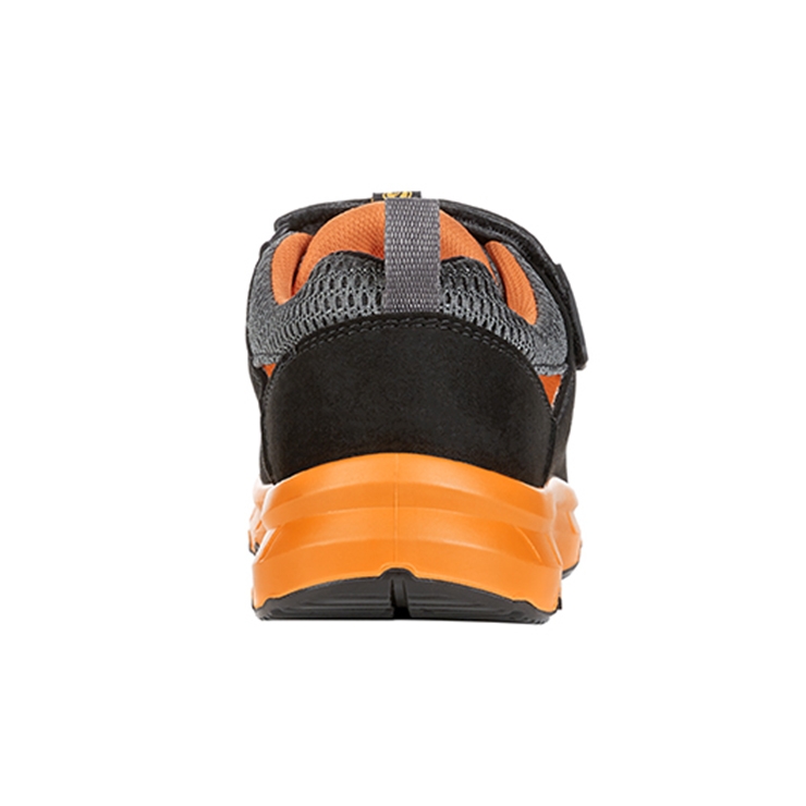 RUNNEX® S1PS-ESD-Sicherheitsklettsandalen FlexStar schwarz/orange