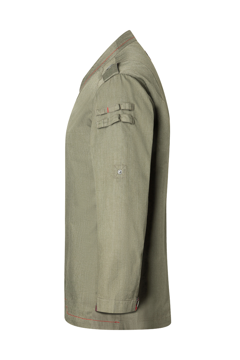 Long-Sleeve Men's Chef Jacket Denim-Style ROCK CHEF®-Stage2