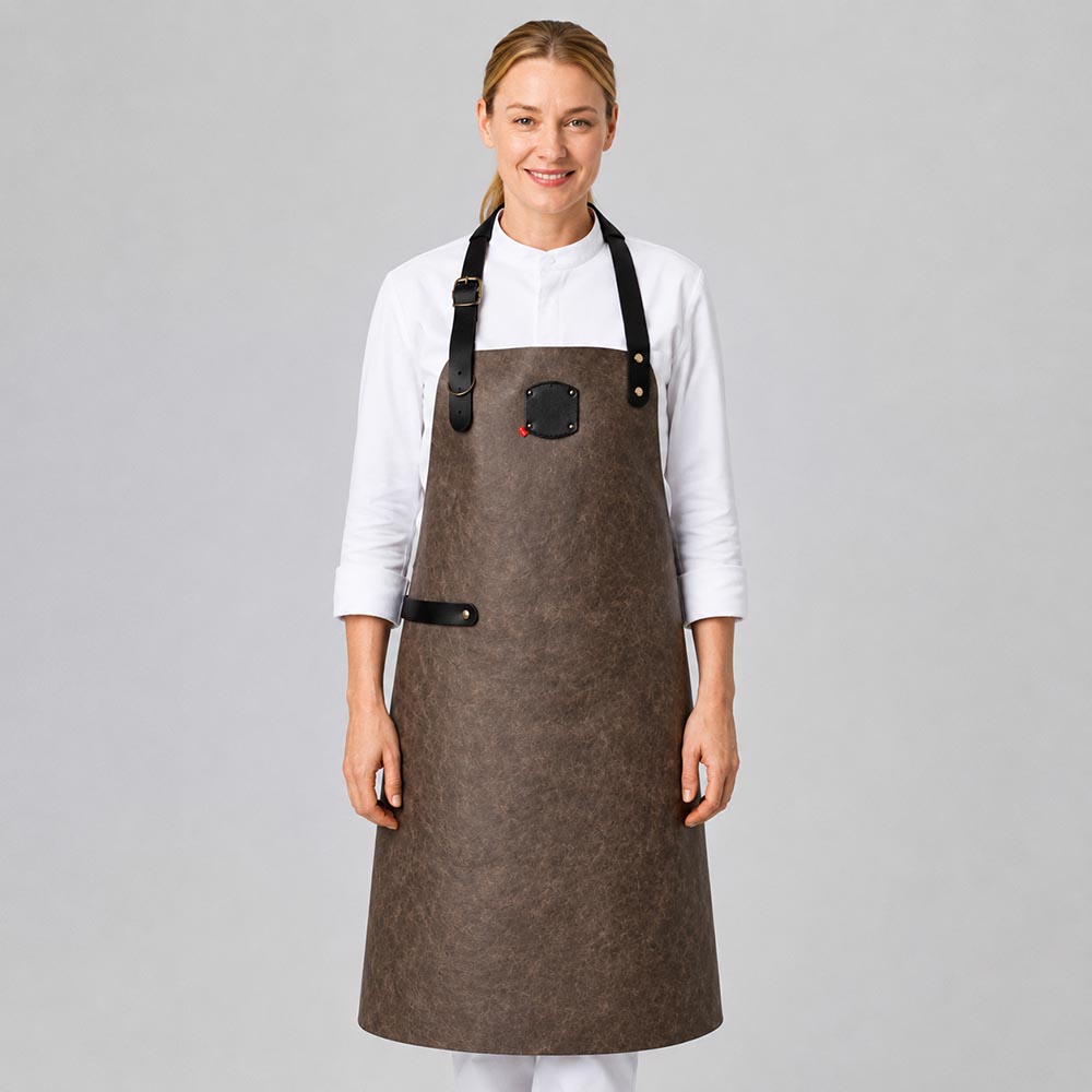Leder-Latzschürze B 60 x L 82 cm
